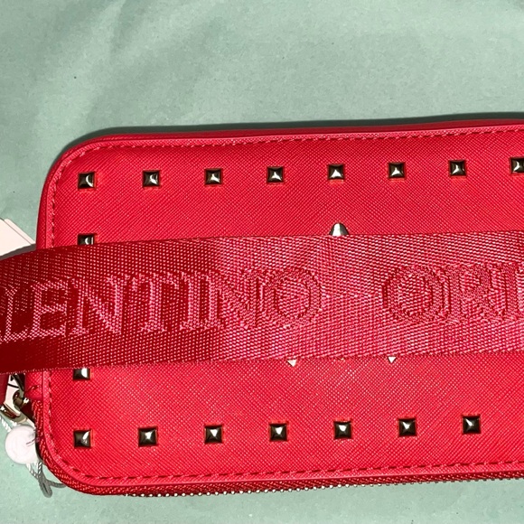 Valentino Orlandi Red Double Zip Camera Crossbody Bag - Picture 4 of 13